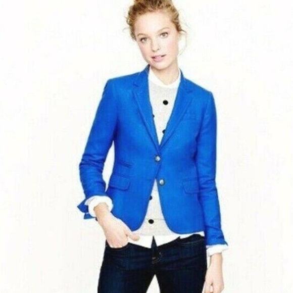 J Crew Linen Schoolboy Blazer - Picture 1 of 5